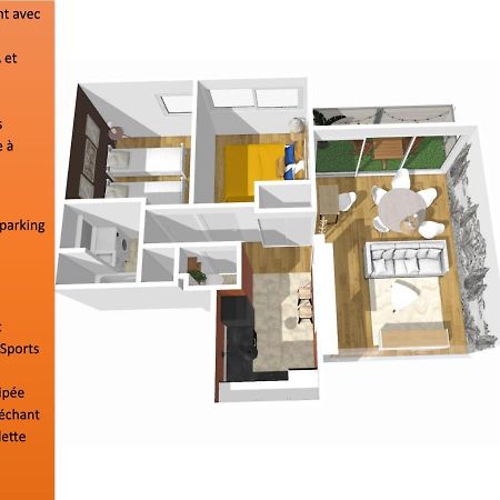 L'Evasion, Cergy, Downtown, 6 Pers, 2 Min Rer A, 2 Places De Parking Privatives, Netflix Et Beinsports Lejlighed Eksteriør billede